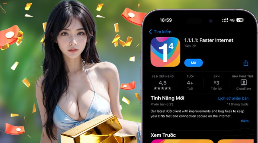 Hình ảnh quảng cáo của vf88 hiển thị nền tảng và các lợi ích